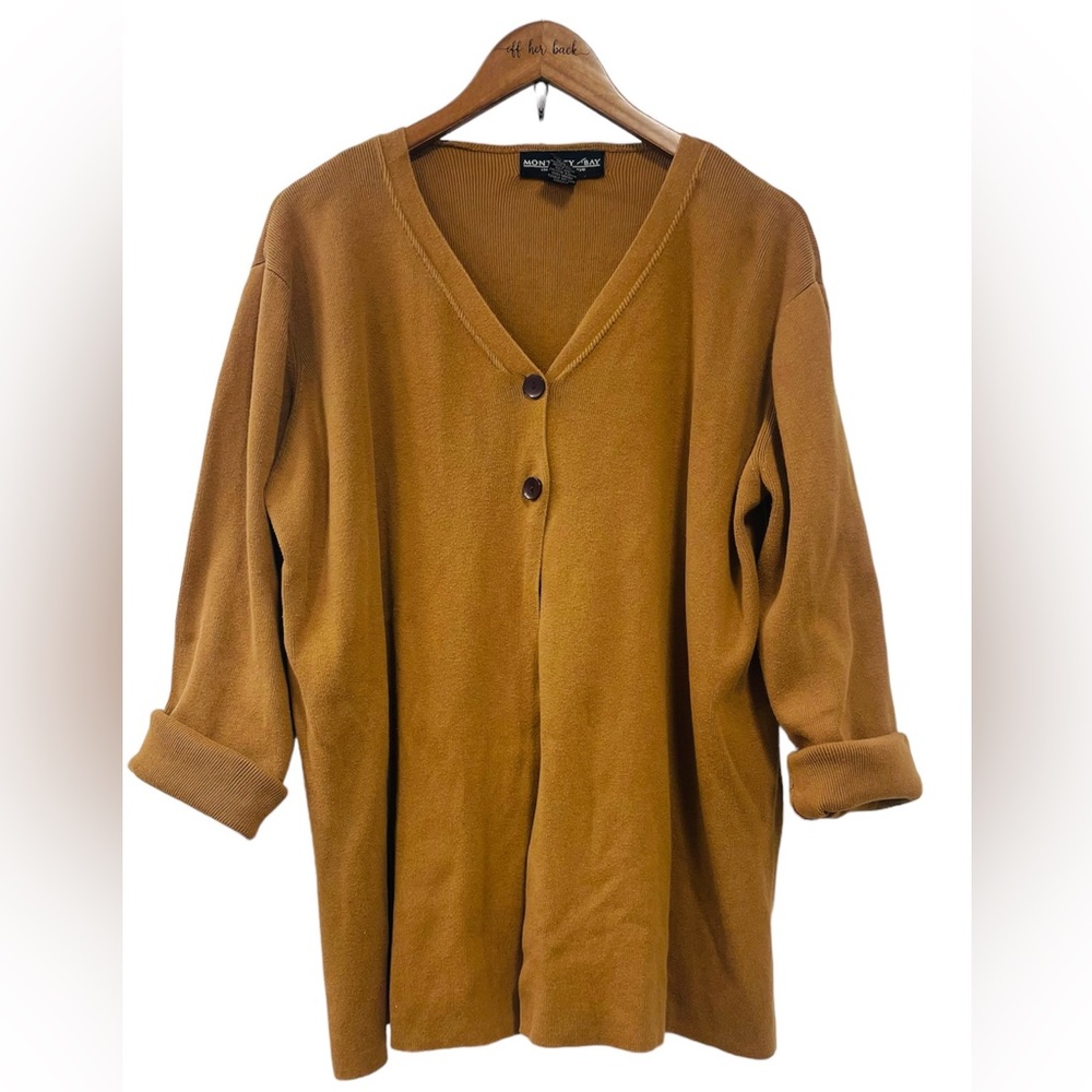 Double Button Cardigan GREAT CONDITION 

Size: X-large

Brand: Monterey Bay